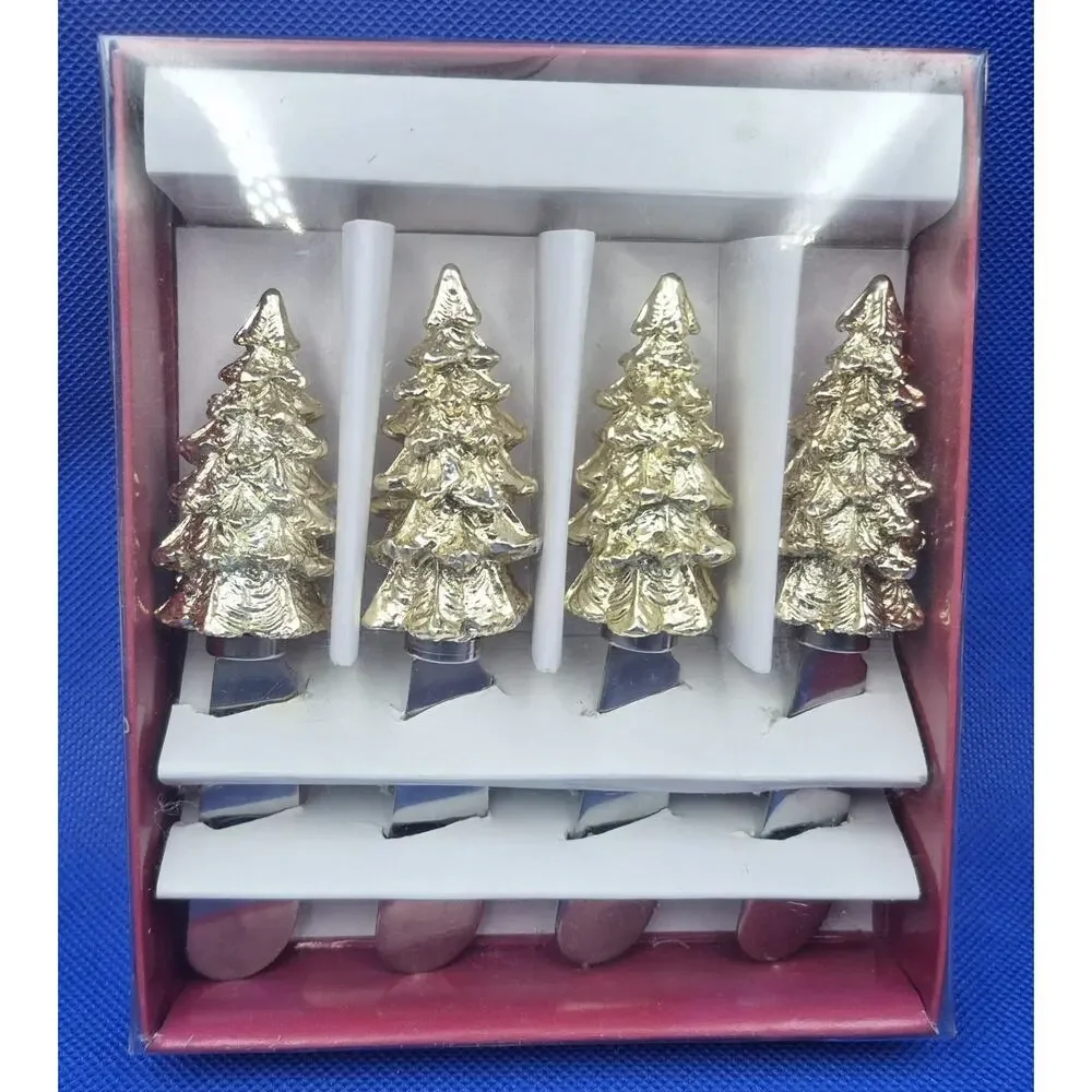 Golden Trees Spreadables Four Gourmet Spreaders Stainless Steel Blades 5